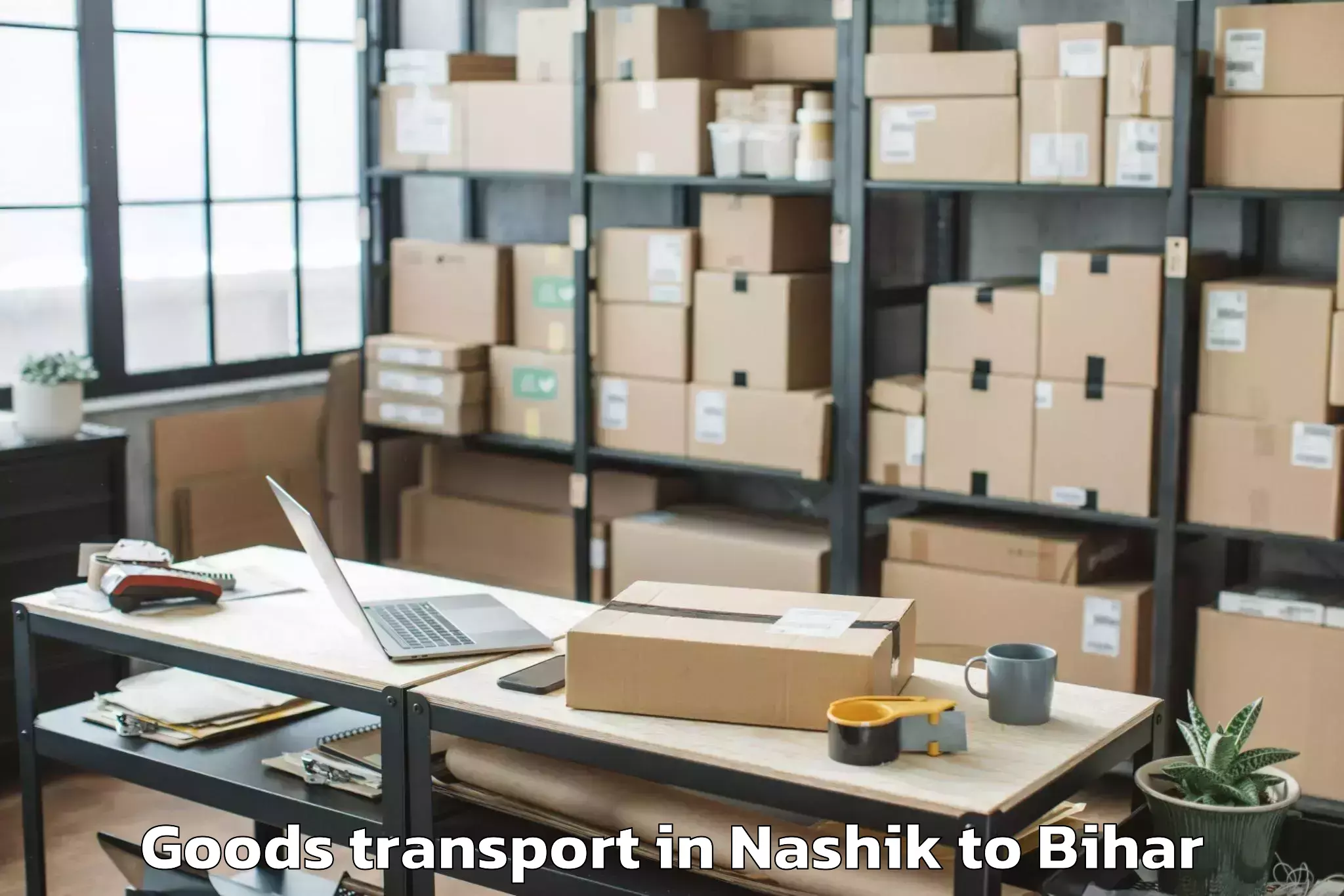 Affordable Nashik to Bithan Goods Transport